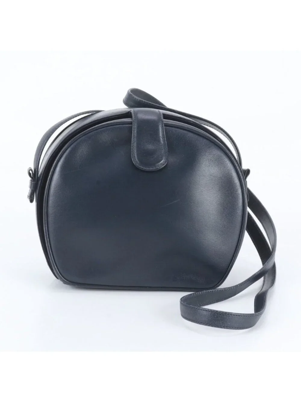 Gucci Vintage 007 406 Leather Shoulder Bag Crossbody Hand Navy